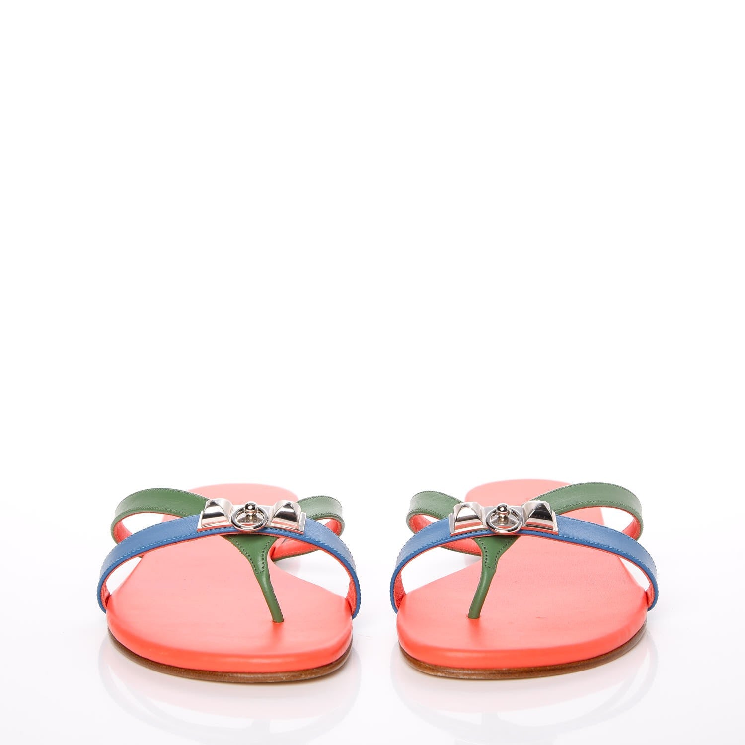 Hermes Nappa Calfskin Corfou Sandals 36 2 of 8