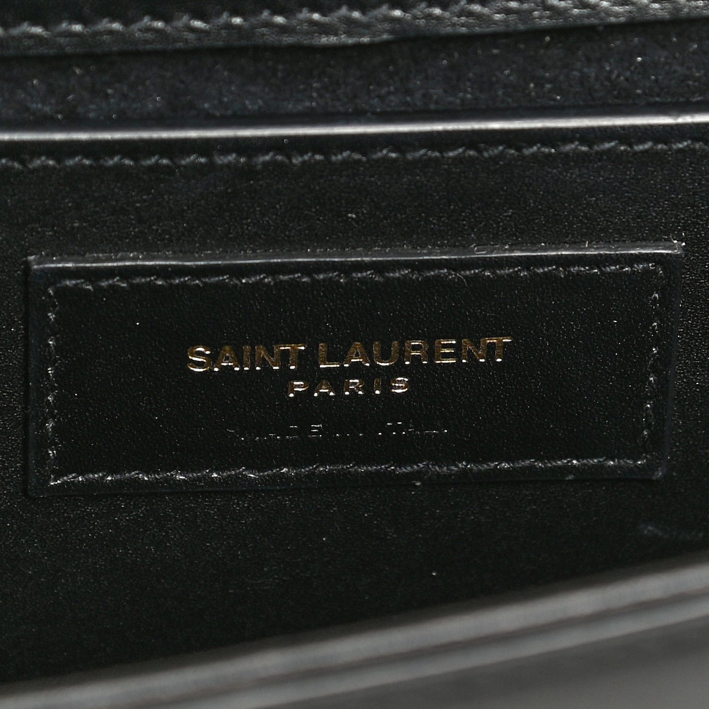 Calfskin Small Classic Monogram Kate Tassel Satchel Black