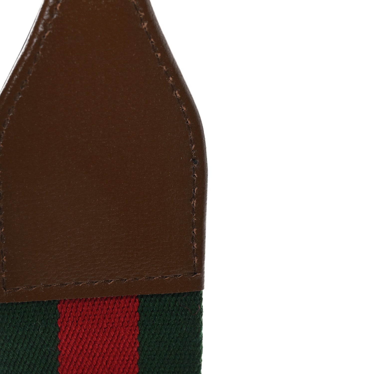 Gucci Canvas Web Shoulder Strap Green Red 4 of 4