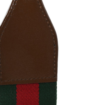 Gucci Canvas Web Shoulder Strap Green Red 4 of 4