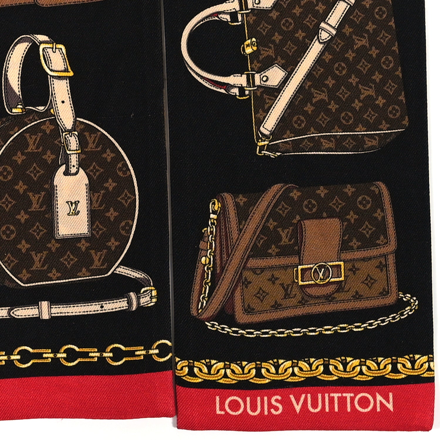 Louis Vuitton Silk Monogram Tribute To Bandeau Brown 3 of 3