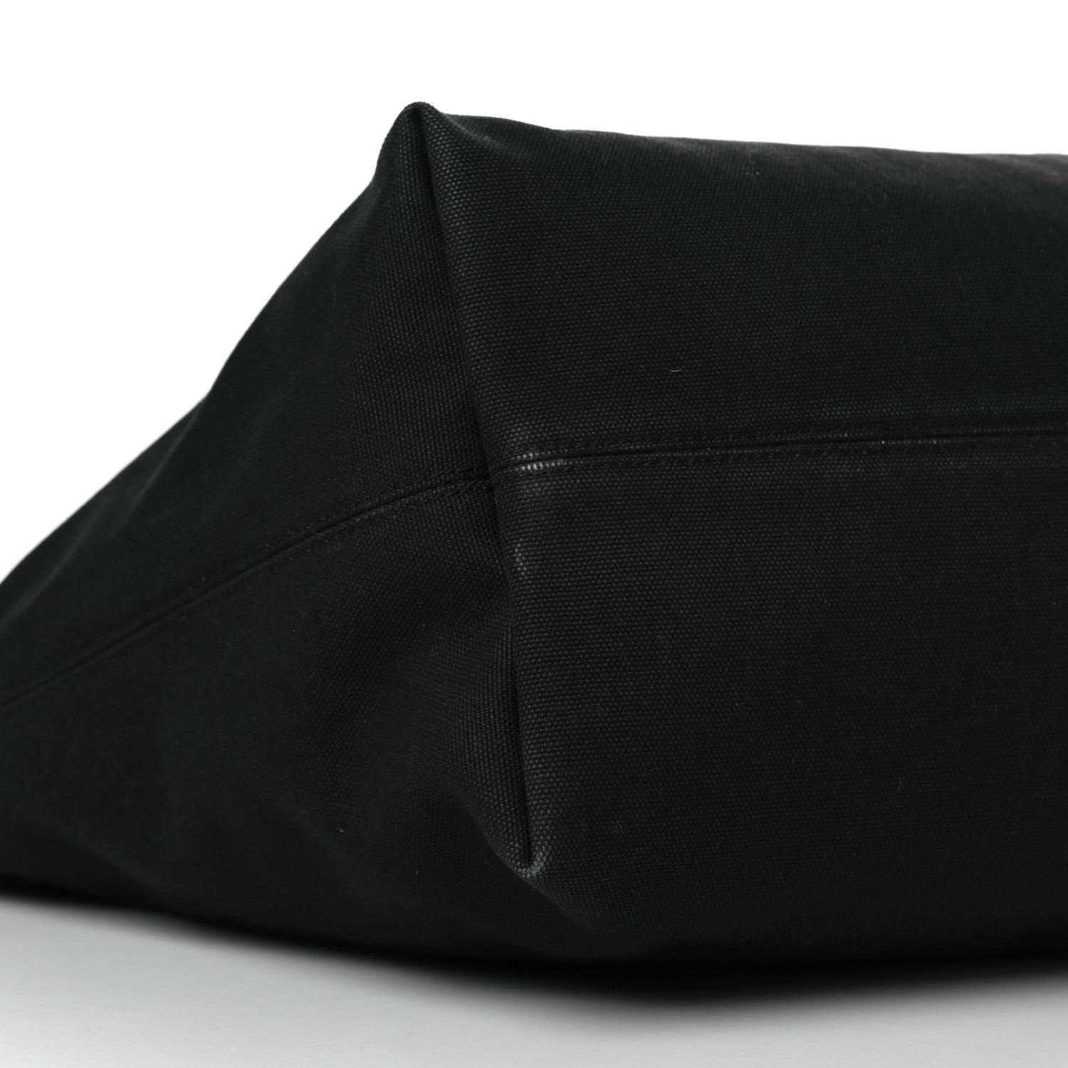 Balenciaga Cotton Canvas Calfskin Cities Paris Jumbo Small Tote Bag Black White 7 of 8
