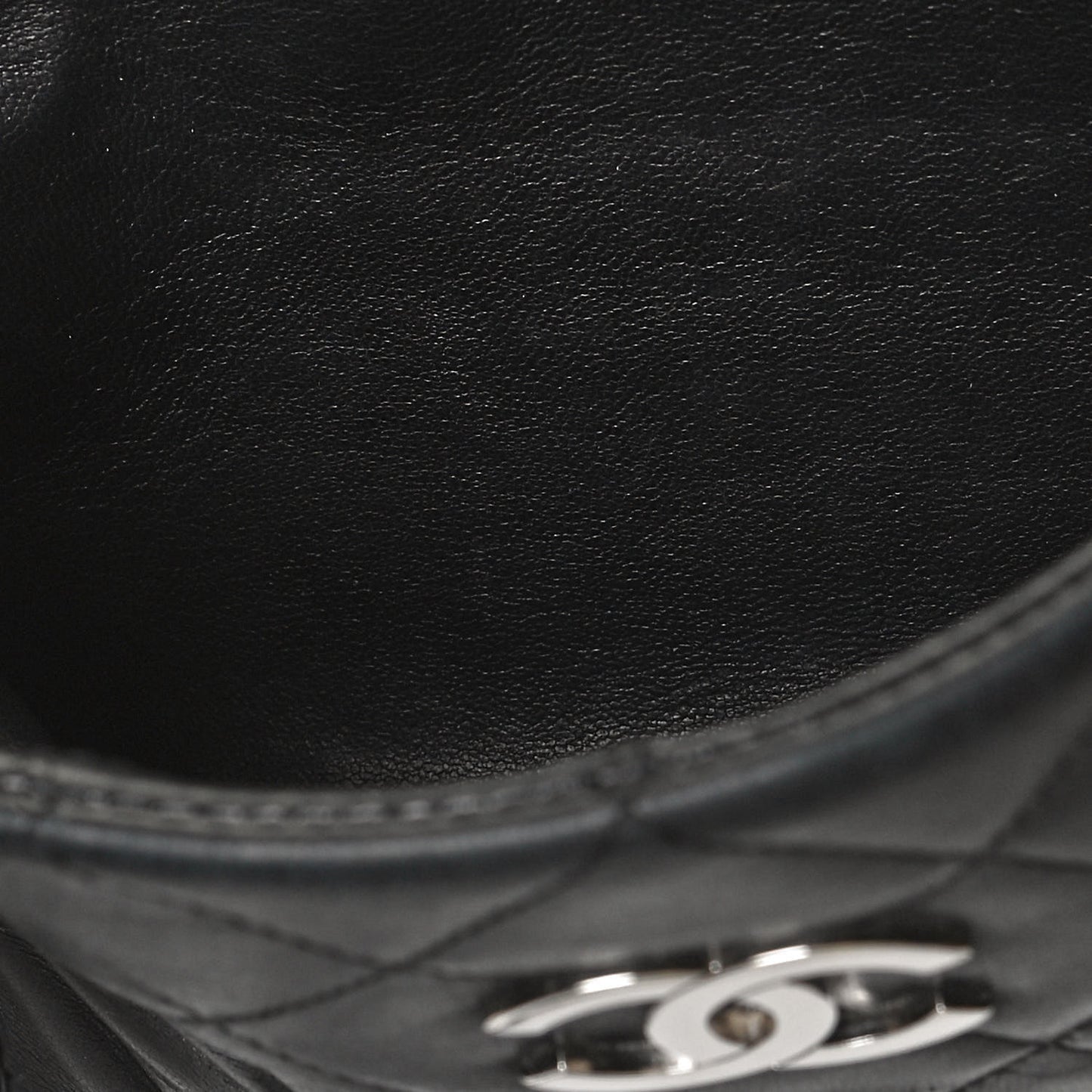 Lambskin Timeless Shopping Tote Black