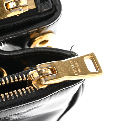 Prada Saffiano Vernice Medium Galleria Double Zip Tote Black 13 of 17