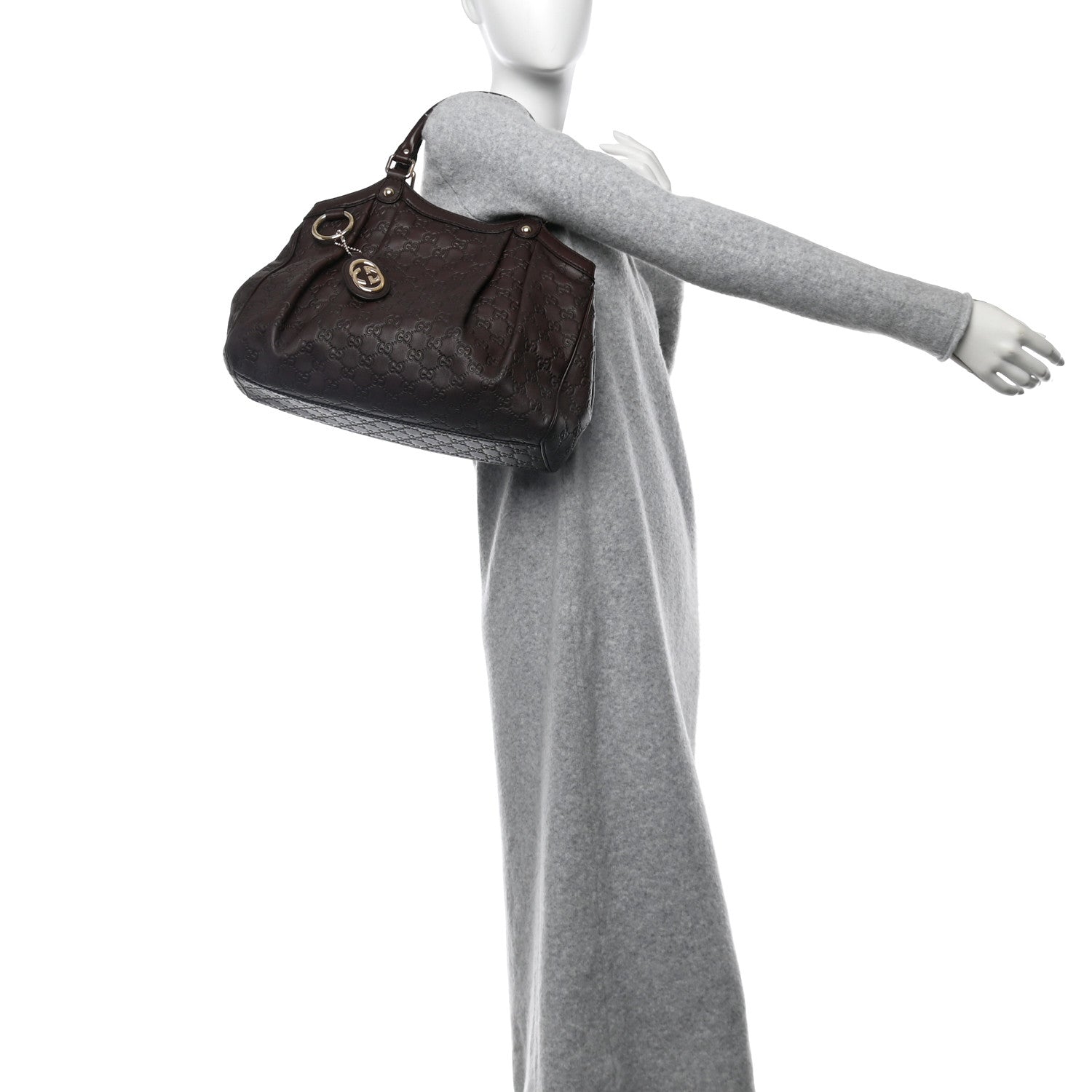 Gucci Guccissima Medium Sukey Tote  Brown 2 of 11