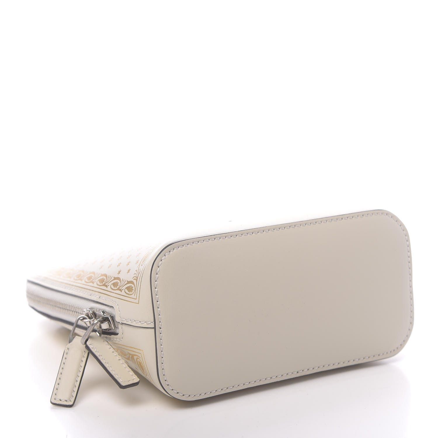 Gucci X SEGA Calfskin GUCCY Stars Mini Dome Shoulder Bag Mystic White Gold 4 of 10