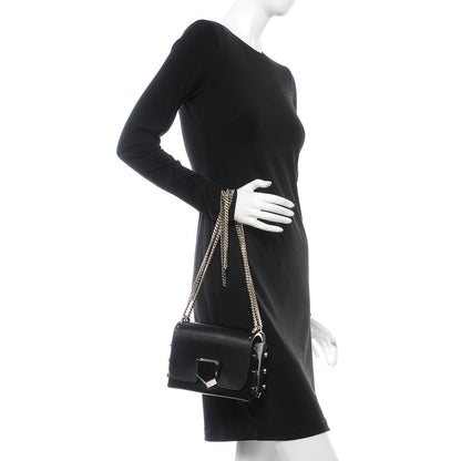Jimmy Choo Smooth Calfskin Lockett Petite Shoulder Bag Black 2 of 10