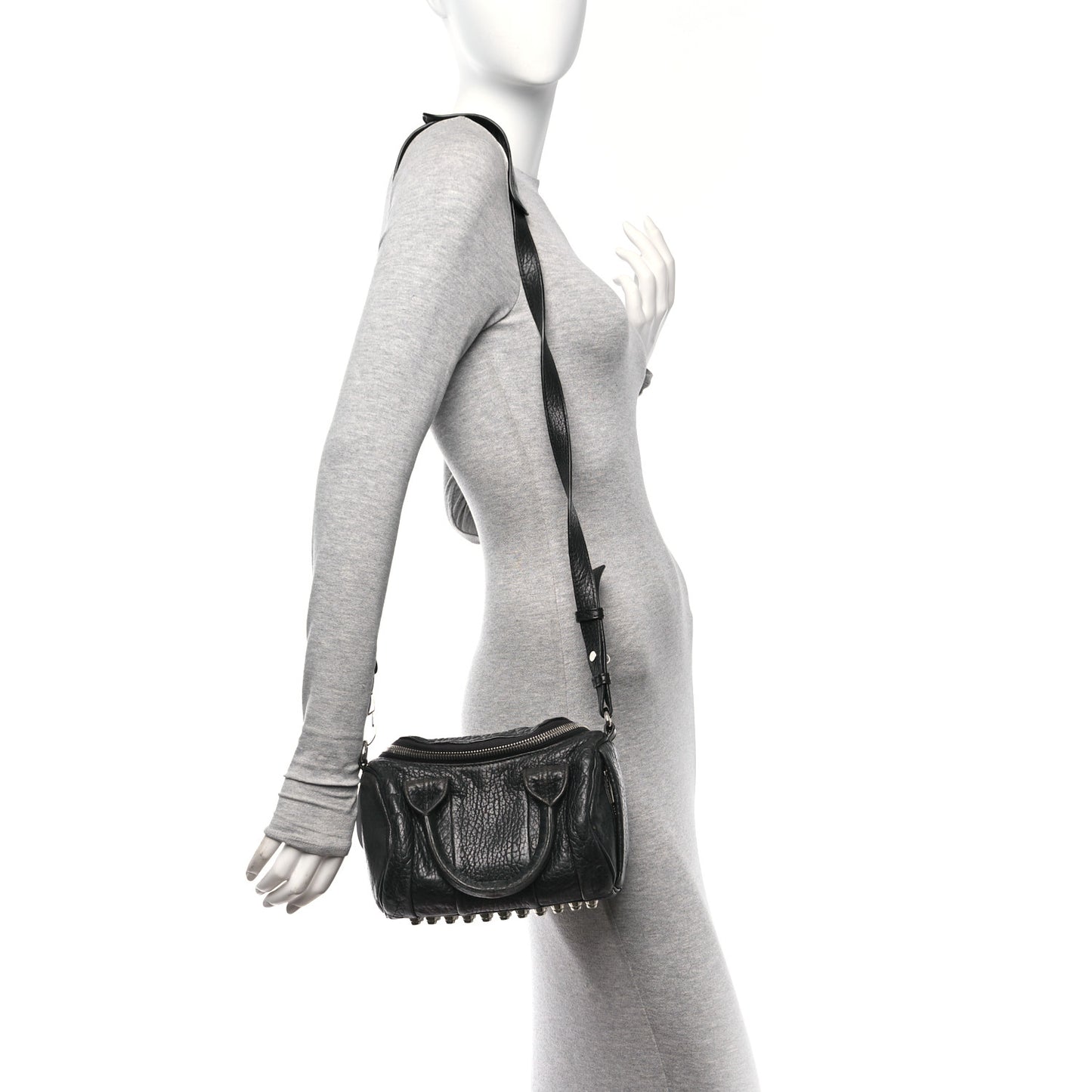Pebbled Lambskin Mini Rockie Black Rhodium Hardware