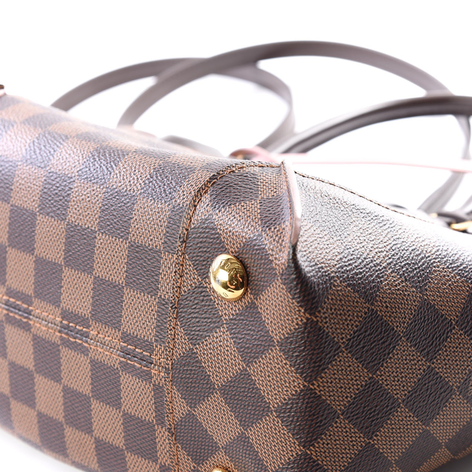 Louis Vuitton Damier Ebene Caissa Tote PM Rose Ballerine 8 of 12