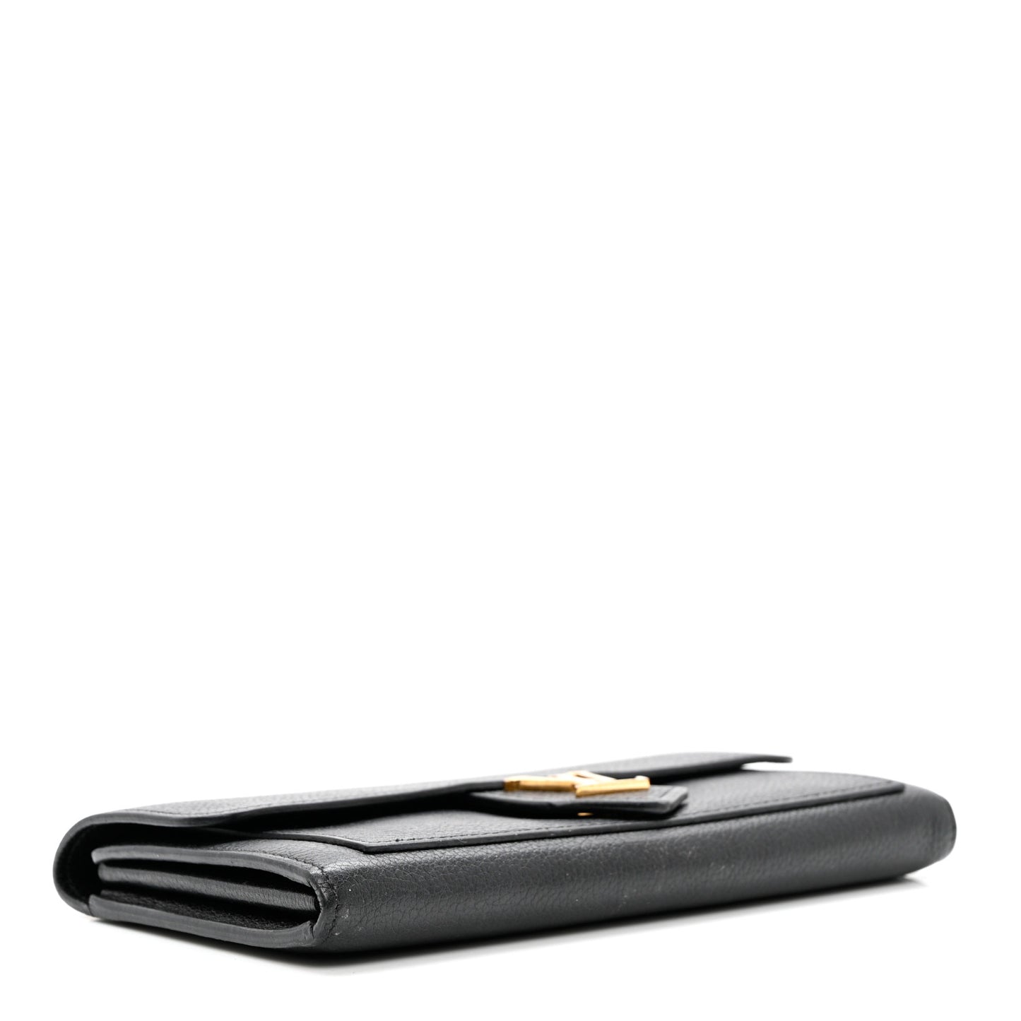 Calfskin Lockme Wallet Black