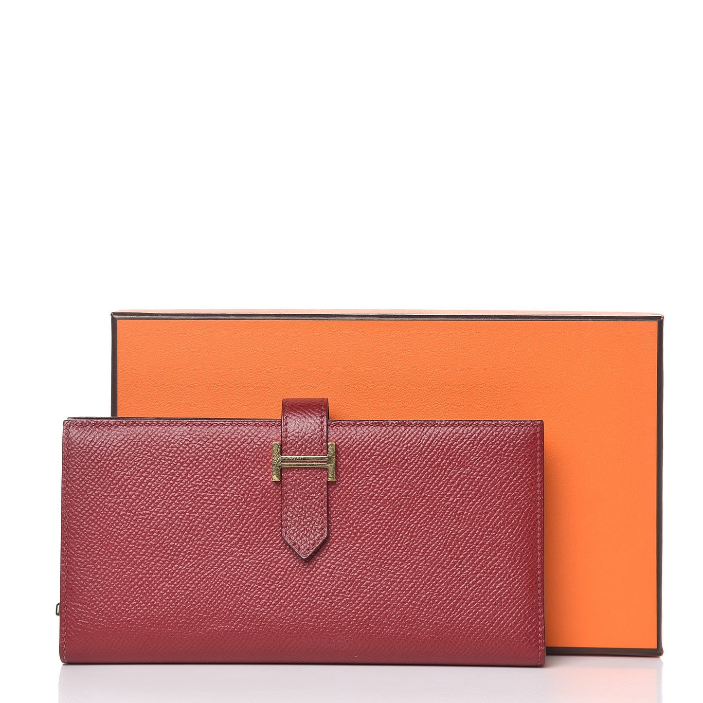 Epsom Bearn Gusset Wallet Rouge Grenat