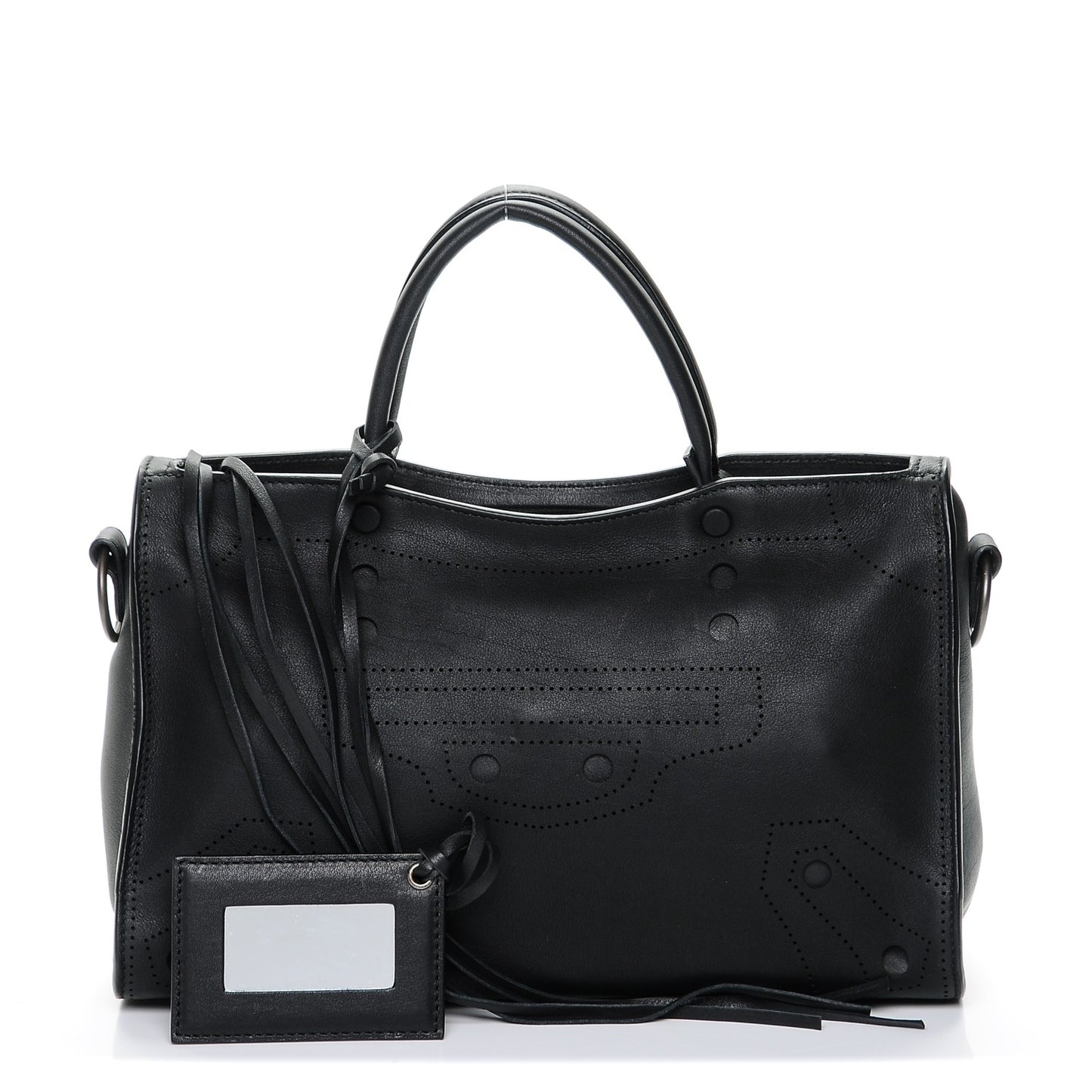 Veau Soyeux Perforated Blackout Hardware S City Black