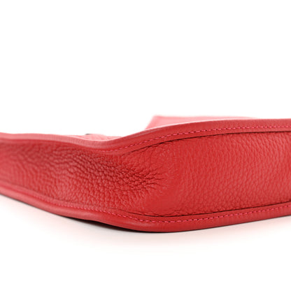Hermes Taurillon Clemence Evelyne TPM Rouge Casaque 8 of 10