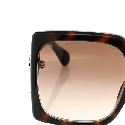 Gucci Acetate Square Frame Sunglasses GG0876SA Tortoise 7 of 8