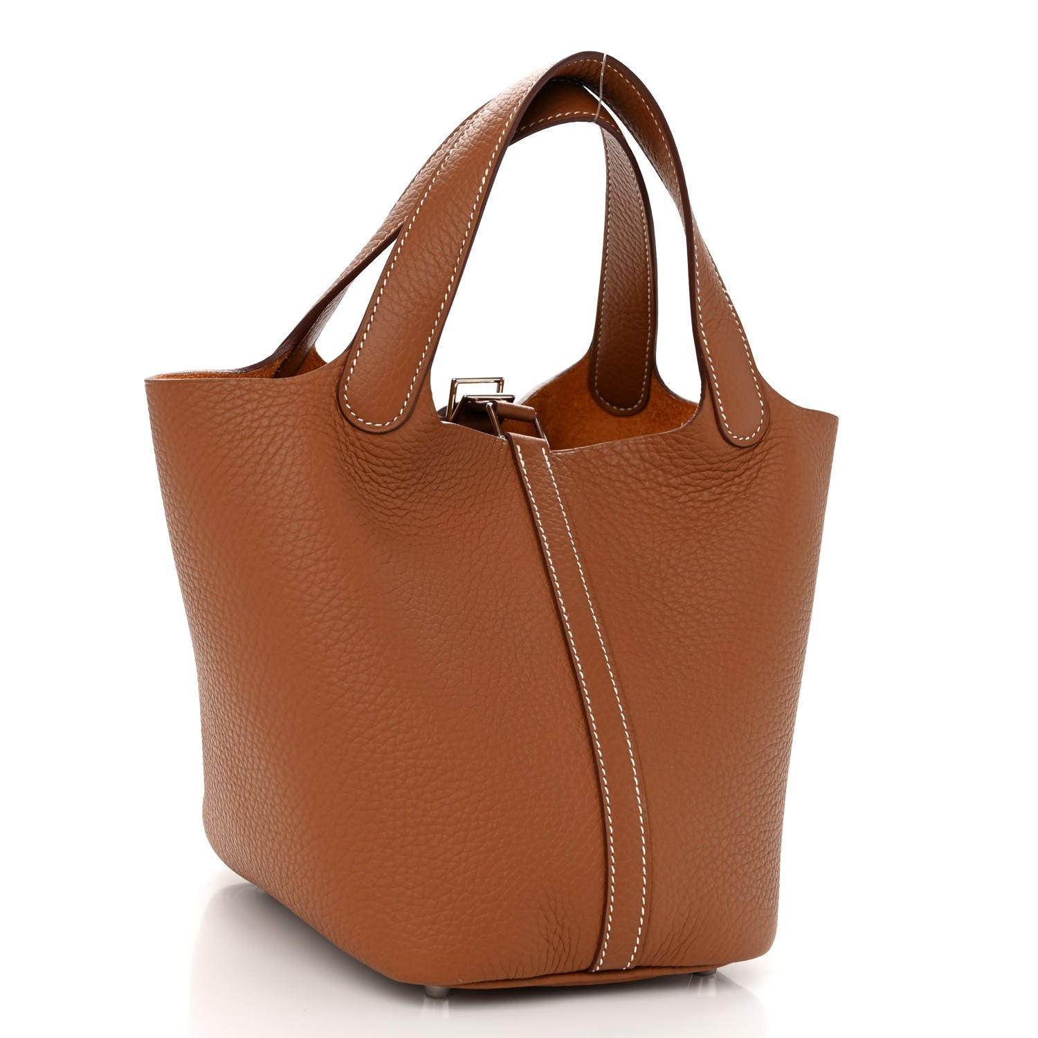 Hermes Taurillon Clemence Picotin Lock 18 PM Gold 3 of 11