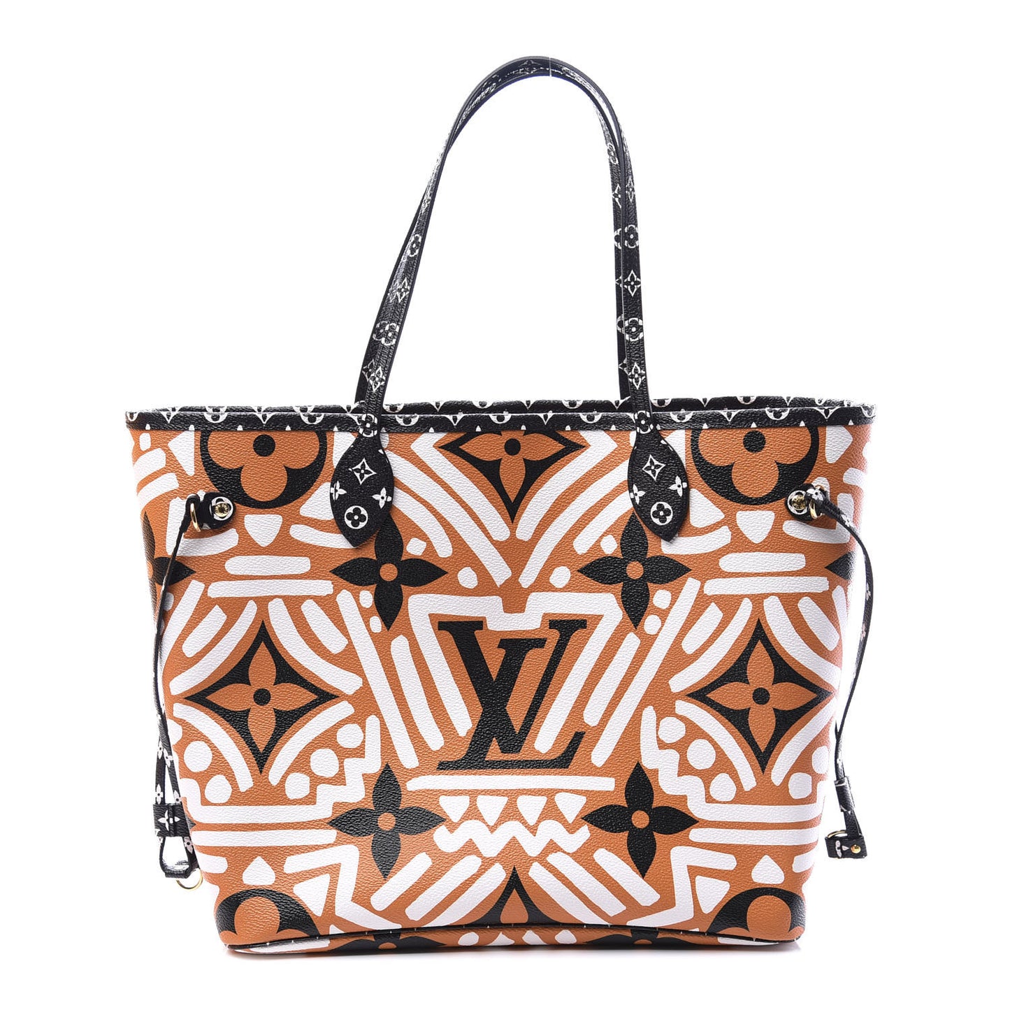 Monogram Giant Crafty Neverfull MM Creme Caramel