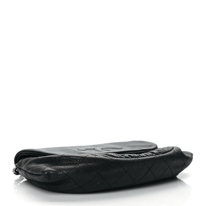 Chanel Caviar Half Moon Wallet On Chain WOC Black 4 of 10