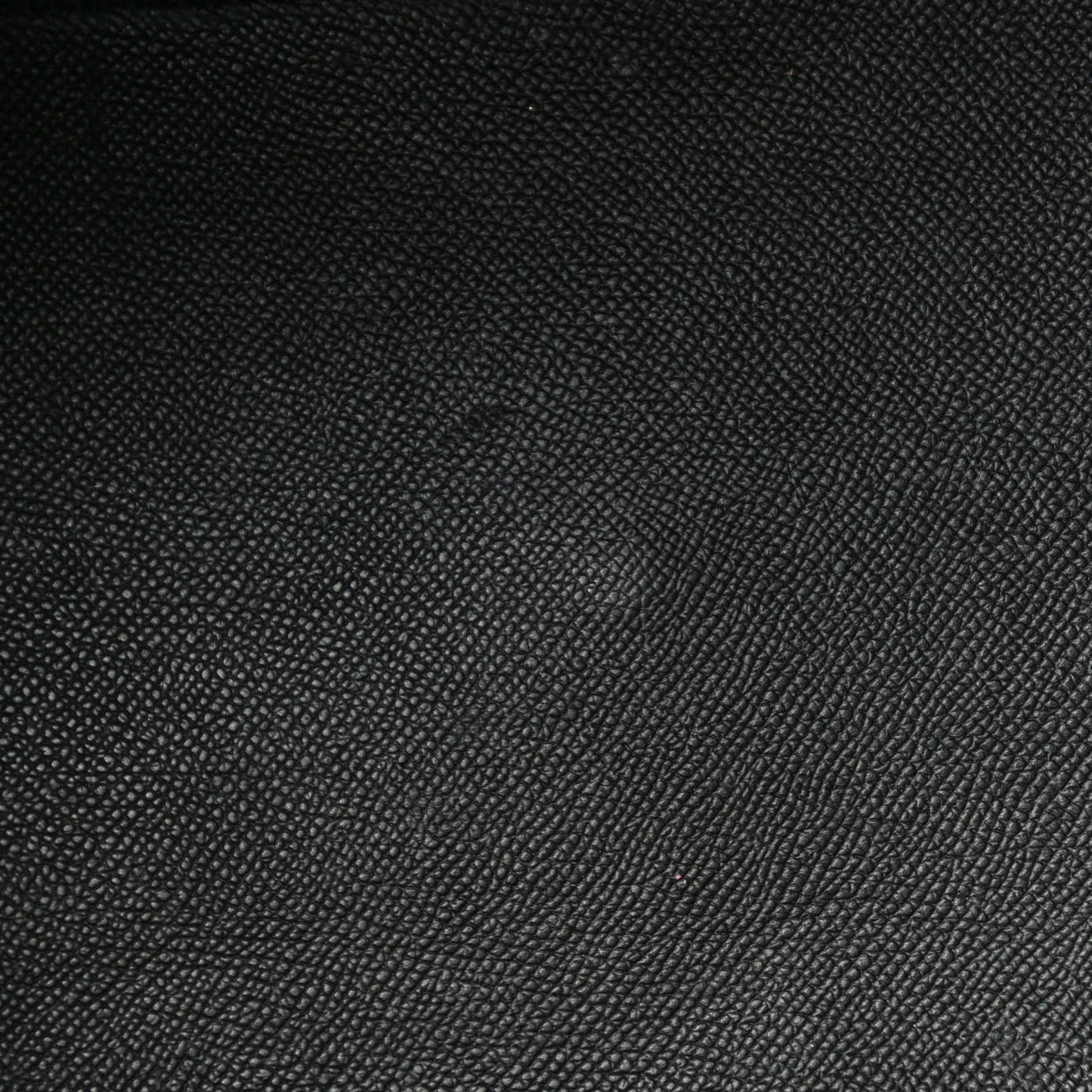 Signature Grained Calfskin Logo M Ville Top Handle Bag Black
