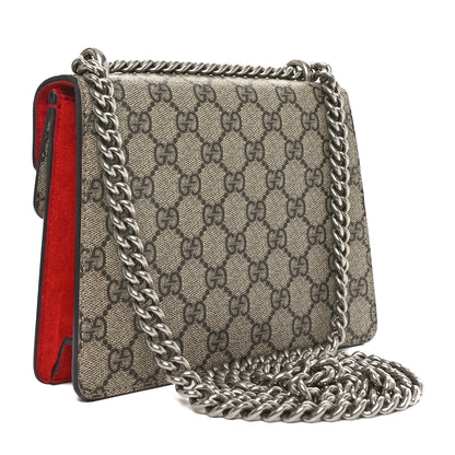 Gucci GG Supreme Monogram Mini Dionysus Shoulder Bag Hibiscus Red 3 of 10