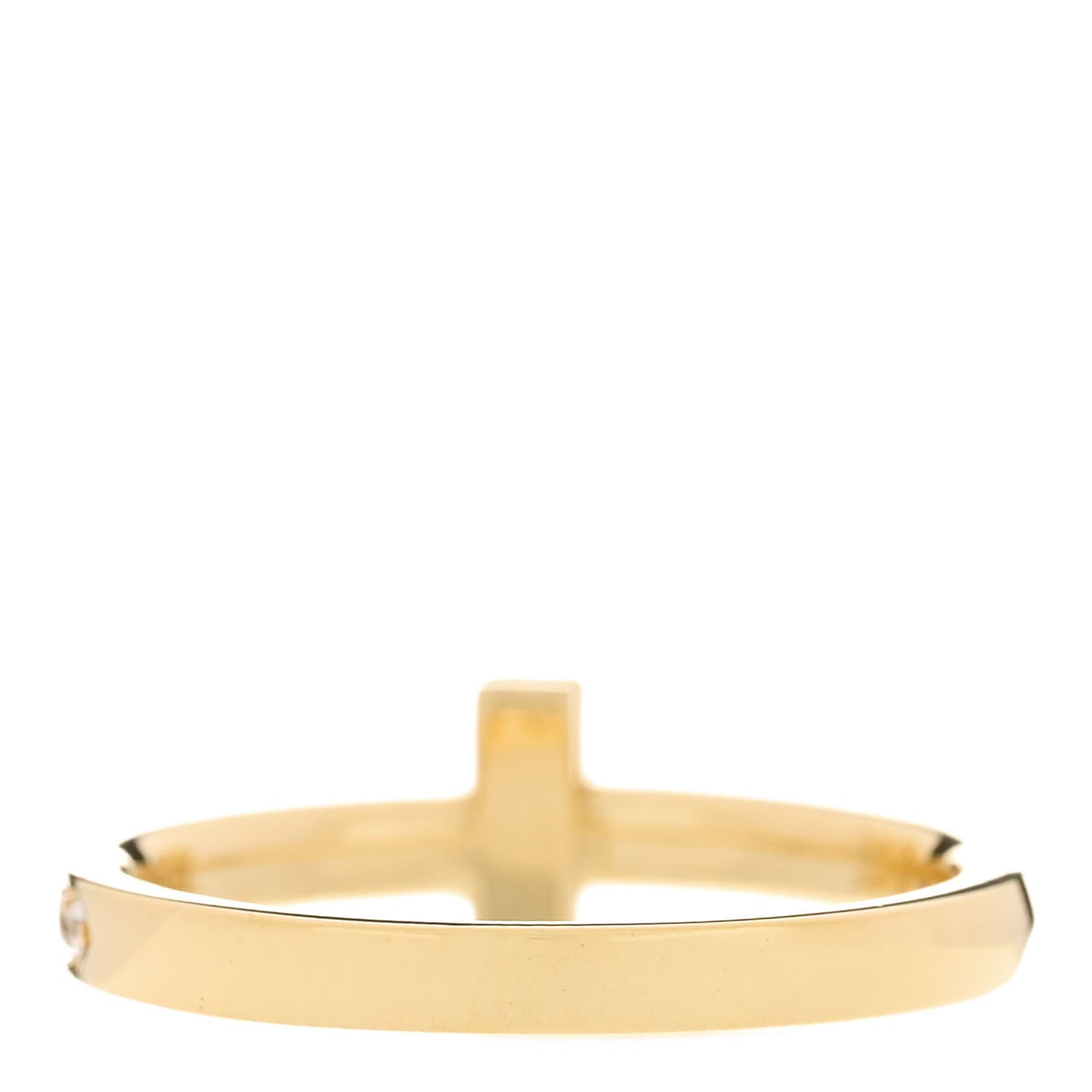 18K Yellow Gold Diamond 2.5mm T T1 Ring 57 8