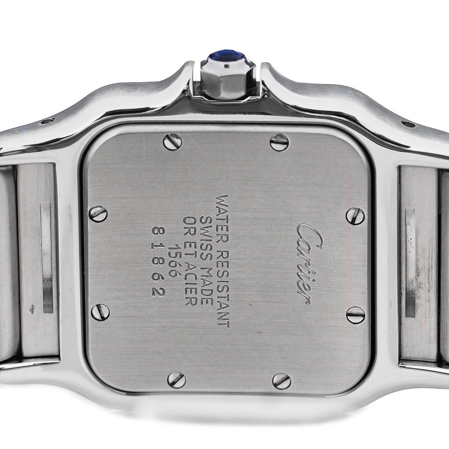 Cartier Stainless Steel 18K Yellow Gold 29mm Santos De Cartier Galbee Quartz Watch 3 of 5