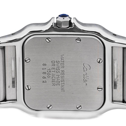 Cartier Stainless Steel 18K Yellow Gold 29mm Santos De Cartier Galbee Quartz Watch 3 of 5