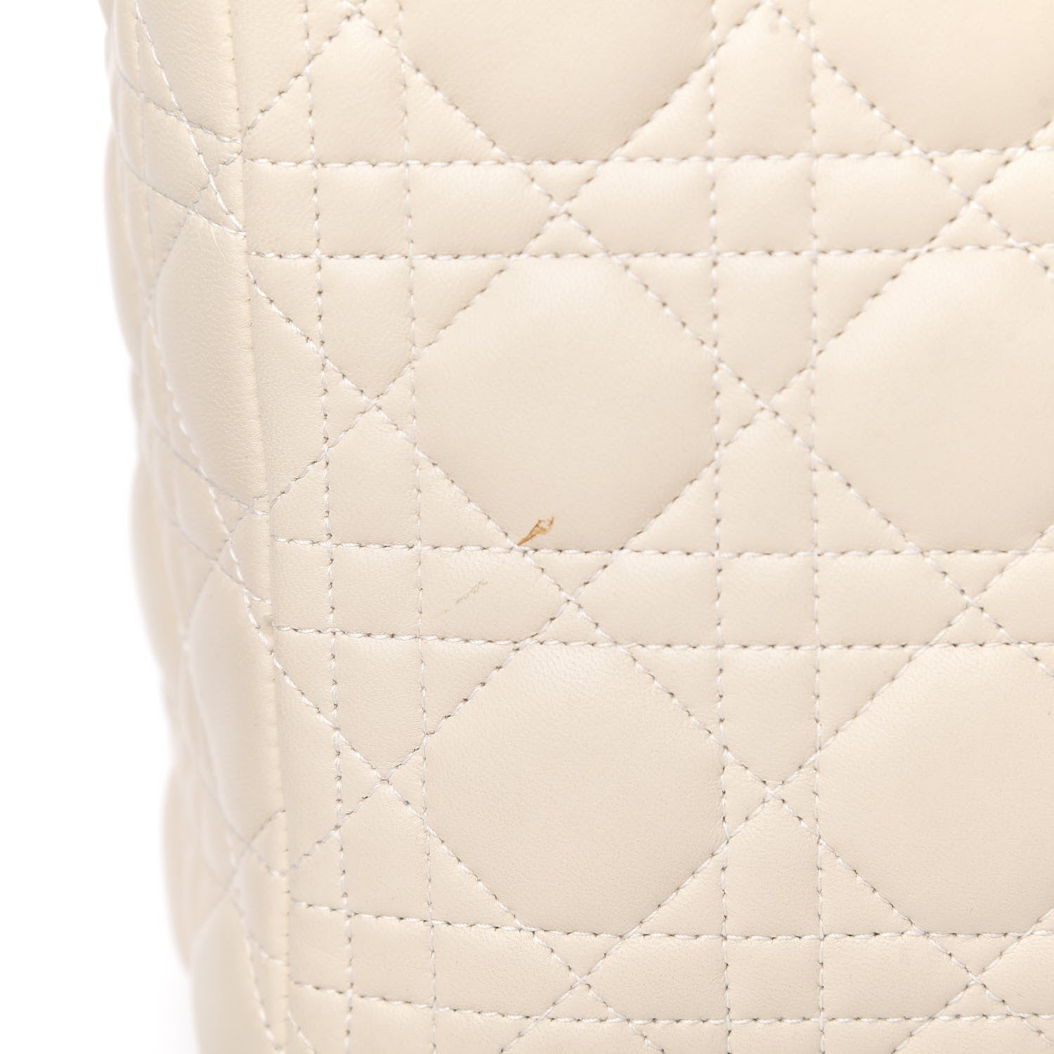 Christian Dior Lambskin Cannage Large Lady Dior Light Beige 13 of 16