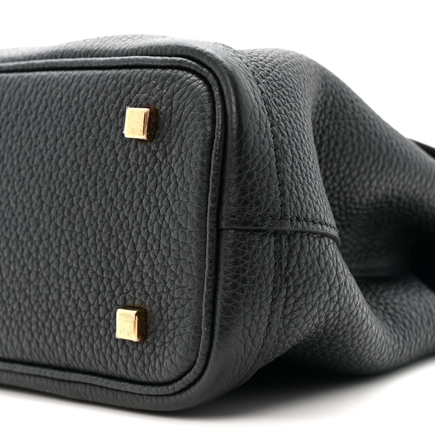 Moynat Taurillon Blush Calfskin Gabby BB Black 9 of 11