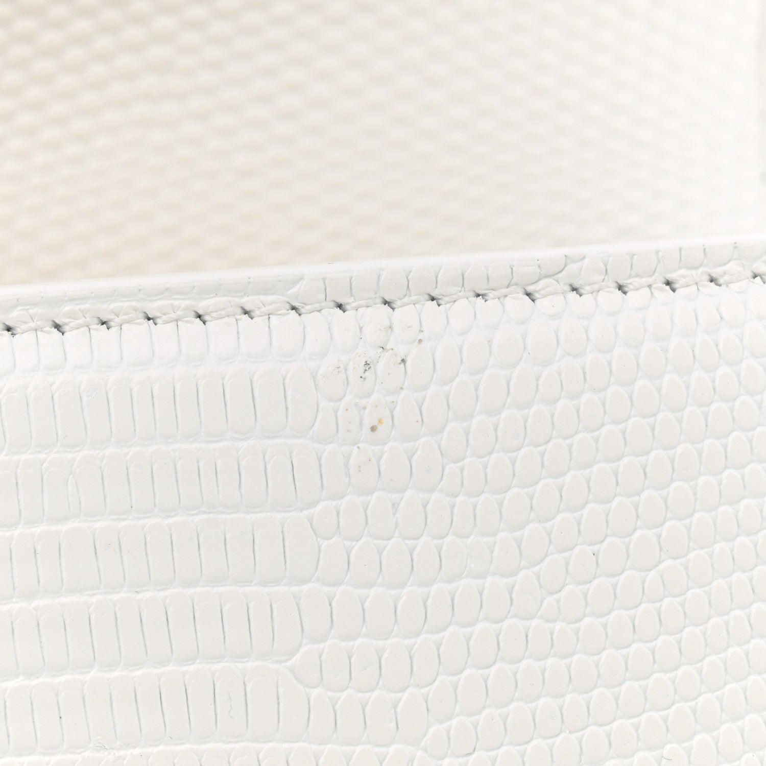 Jacquemus Calfskin Lizard Embossed Le Grand Bambino White 10 of 11