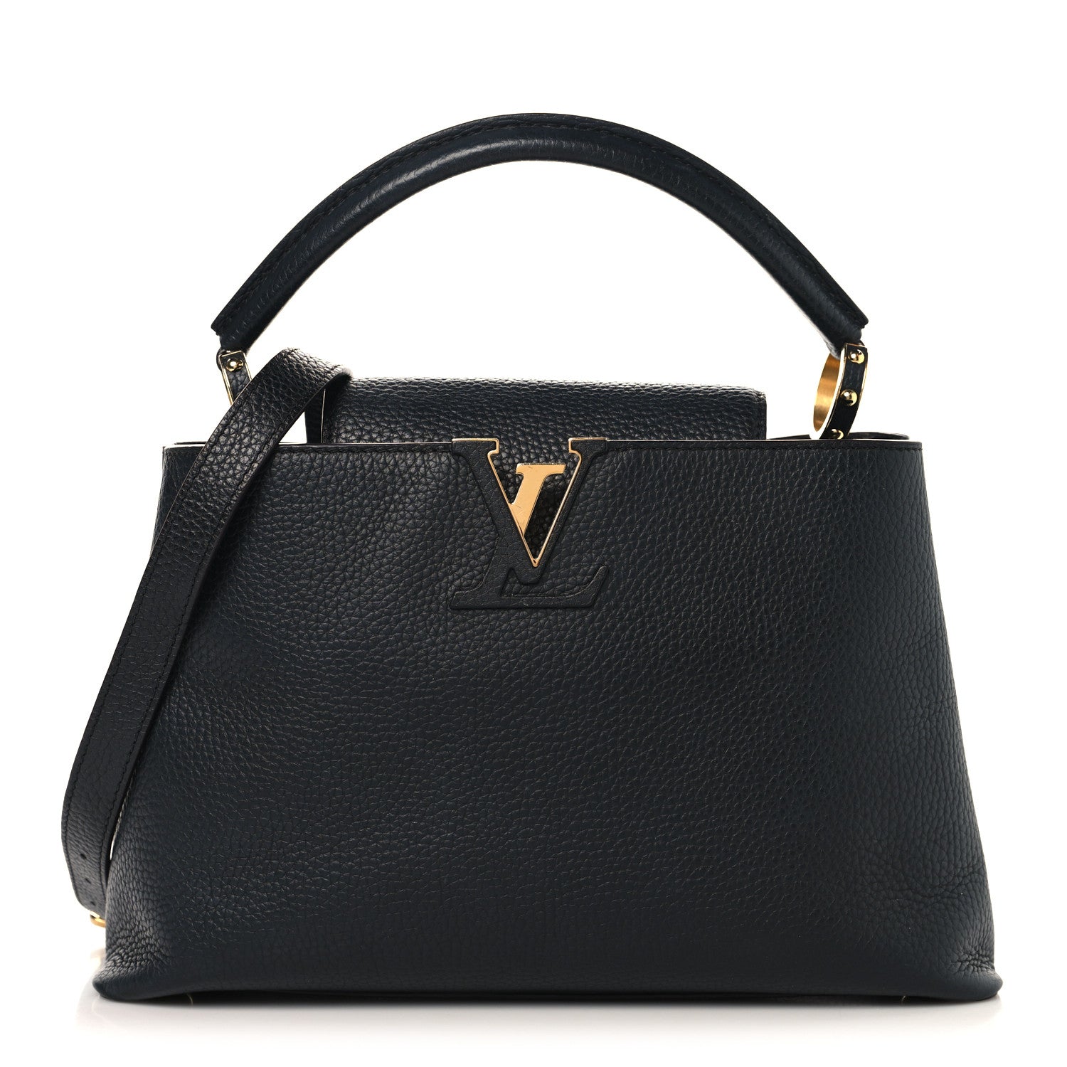 Louis Vuitton Taurillon Capucines PM Black 1 of 9