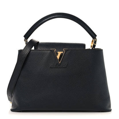 Louis Vuitton Taurillon Capucines PM Black 1 of 9