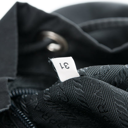 Prada Nylon Vela Medium Backpack Black 7 of 7
