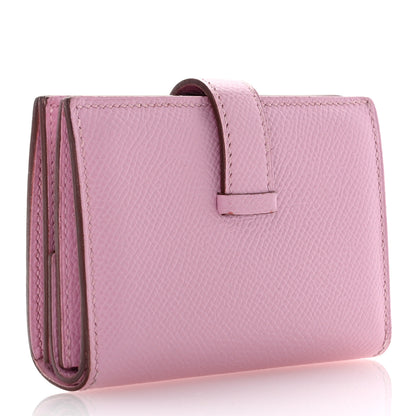 Hermes Epsom Mini Bearn Wallet Mauve Sylvester 3 of 8