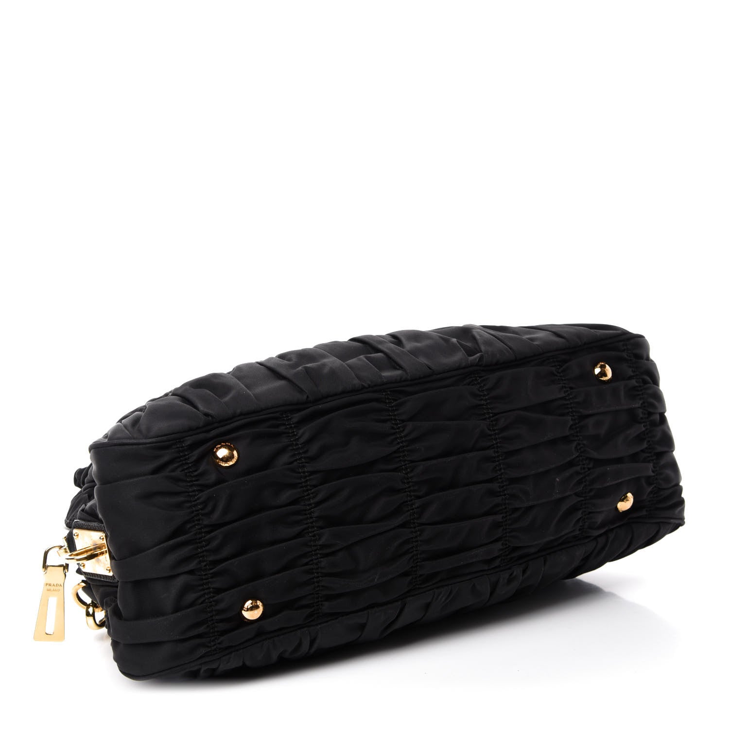 Prada Tessuto Nylon Gaufre Shopping Satchel Black 4 of 18