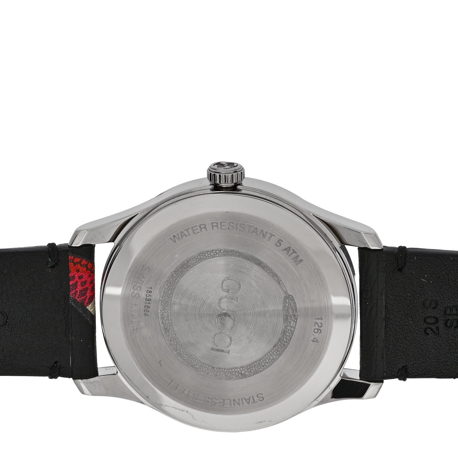Gucci Stainless Steel Calfskin 38mm Le Marche Des Merveilles Snake Quartz Watch Black 4 of 5