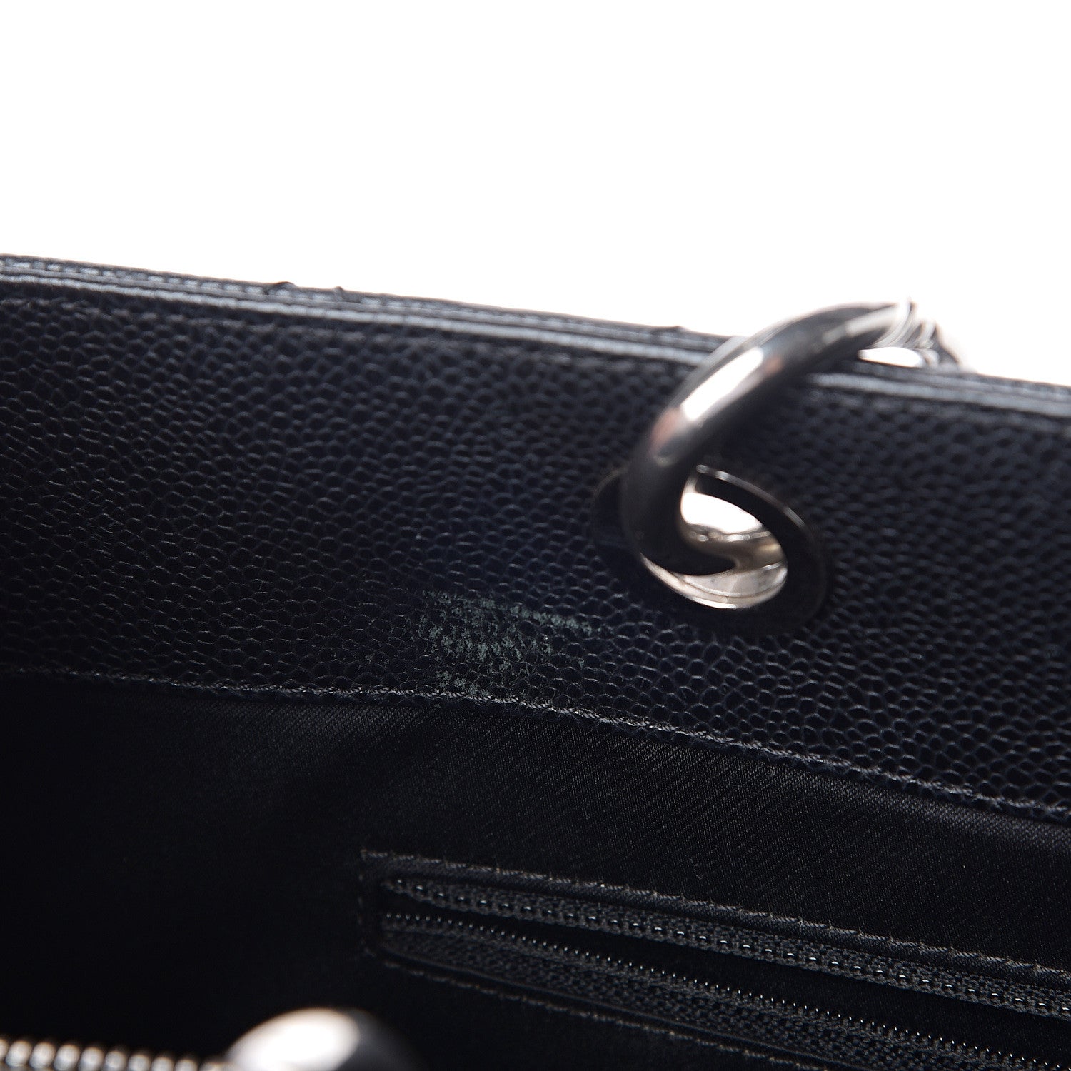 Chanel Caviar Quilted XL Grand Shopping Tote GST Black 7 of 10