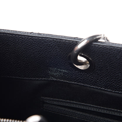 Chanel Caviar Quilted XL Grand Shopping Tote GST Black 7 of 10