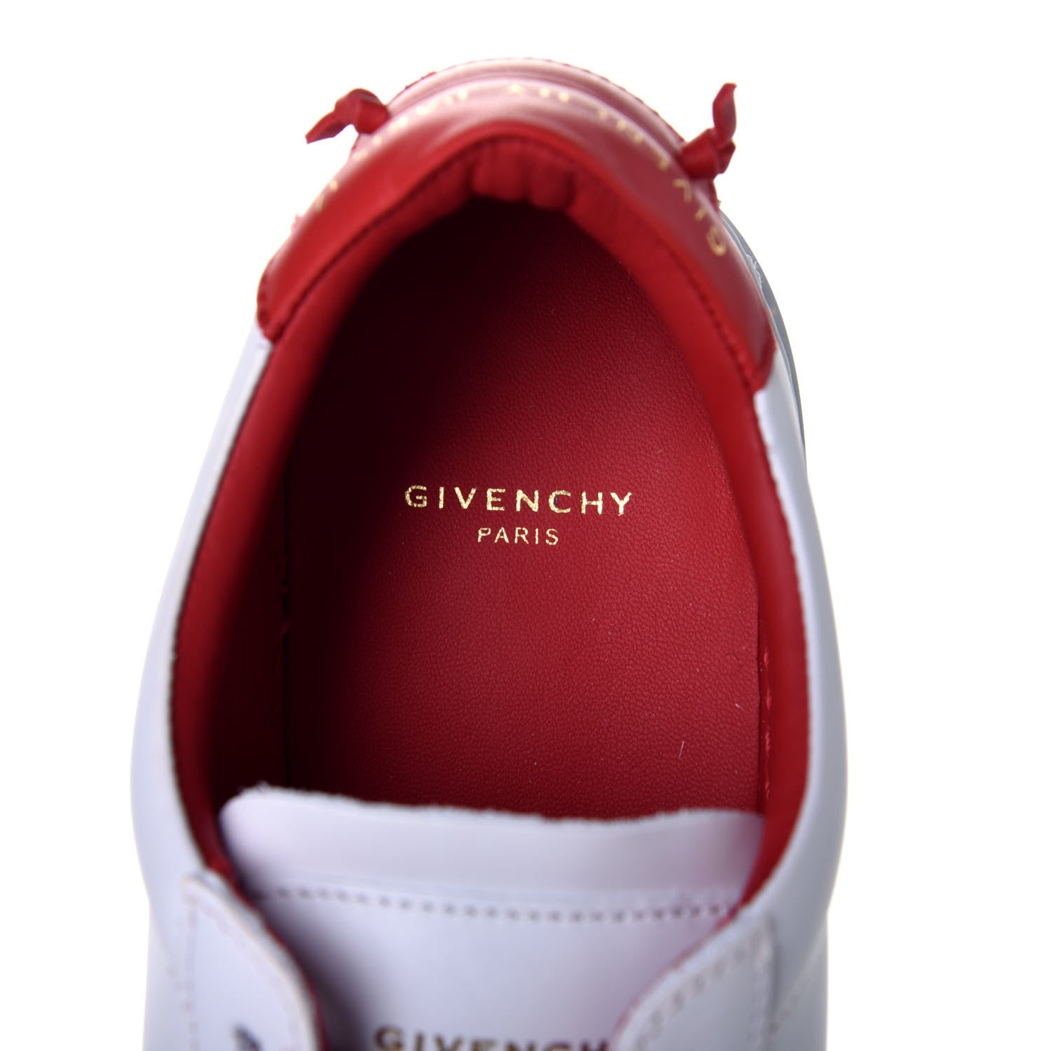 Givenchy Calfskin Womens Urban Street Sneakers 37 White Red 8 of 11