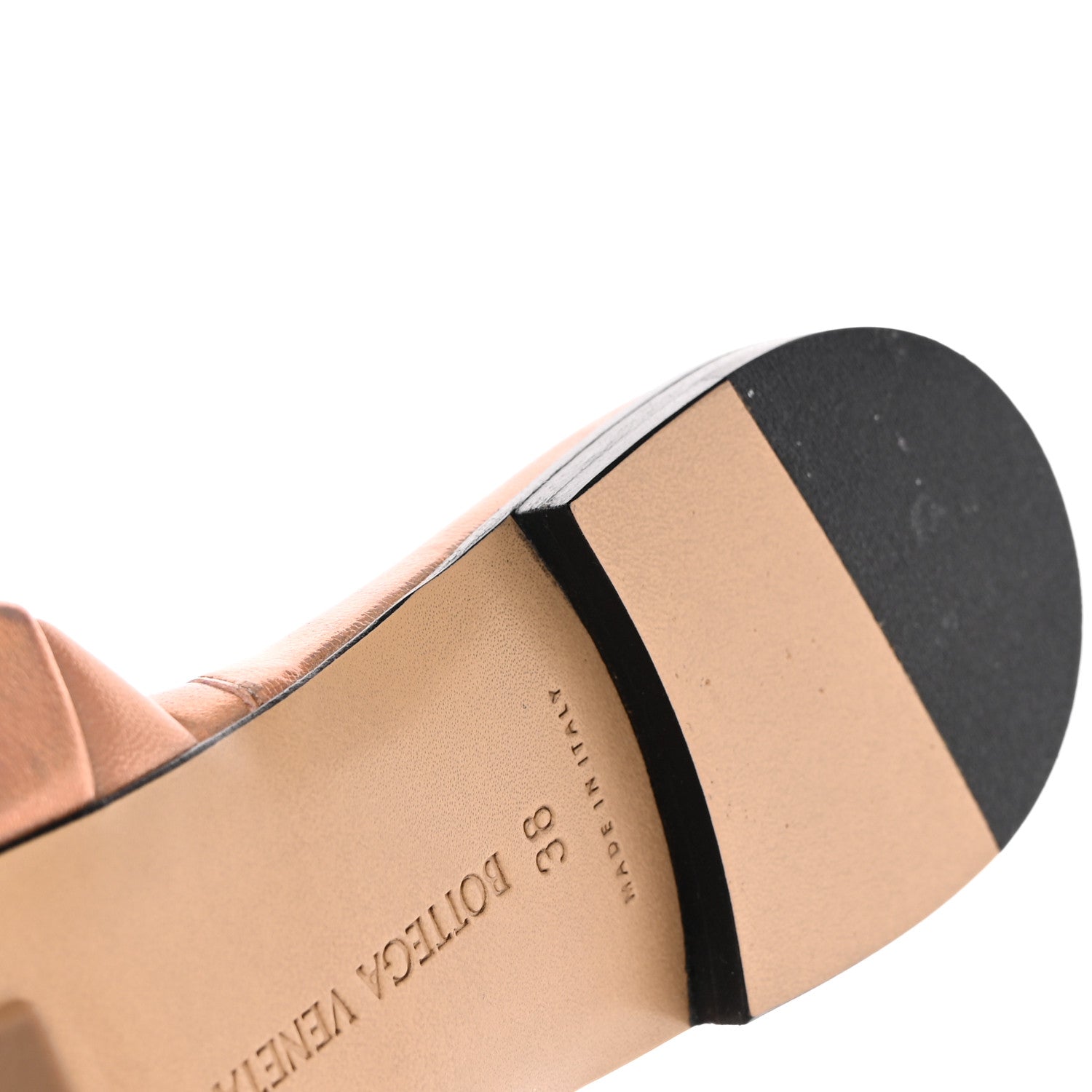 Bottega Veneta Laser Nappa Maxi Intrecciato Lido Flat Sandals 38 Cinder 10 of 12