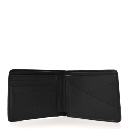Louis Vuitton Calfskin Monogram Shadow Multiple Wallet Black 5 of 6