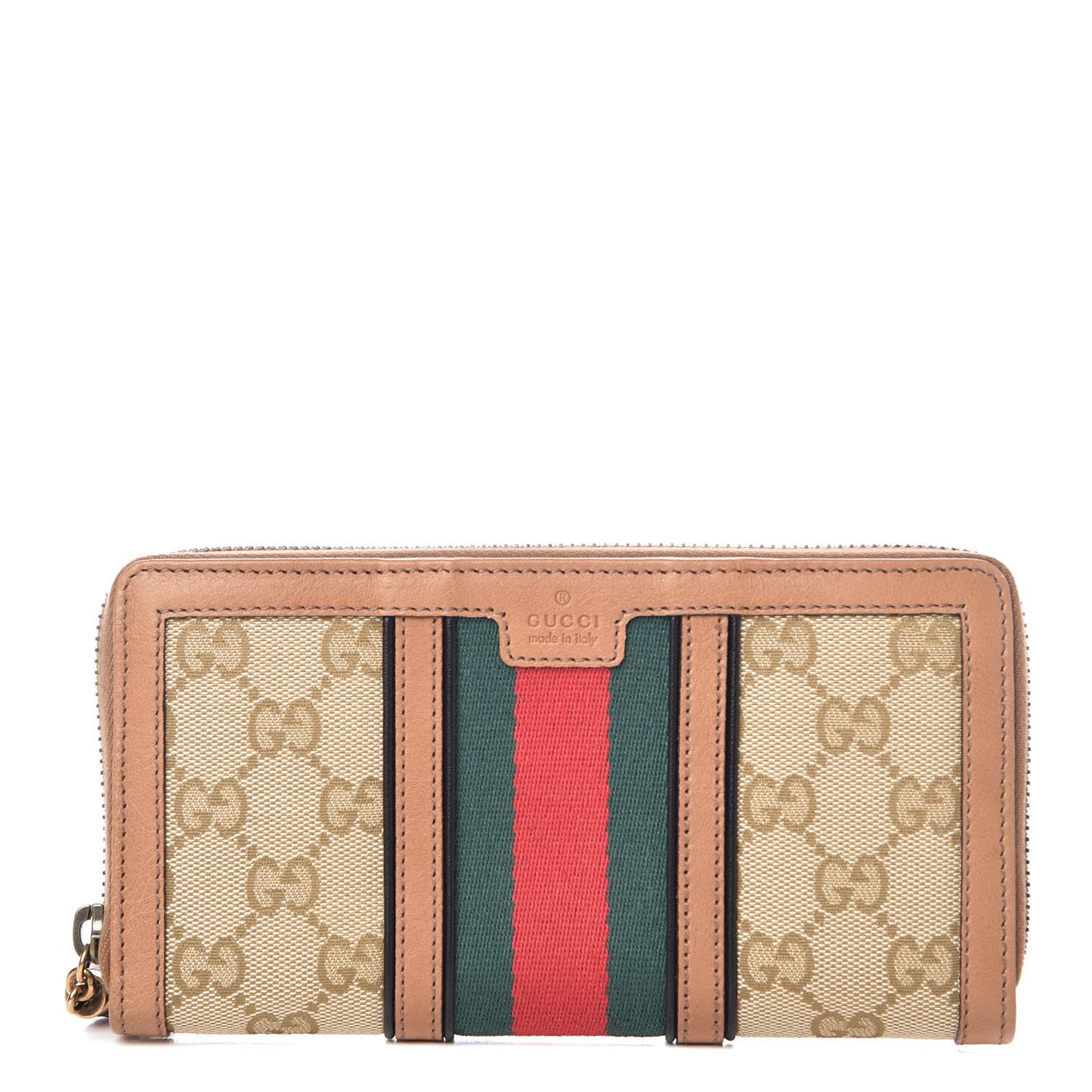 Monogram Web Rania Zip Around Wallet Khaki