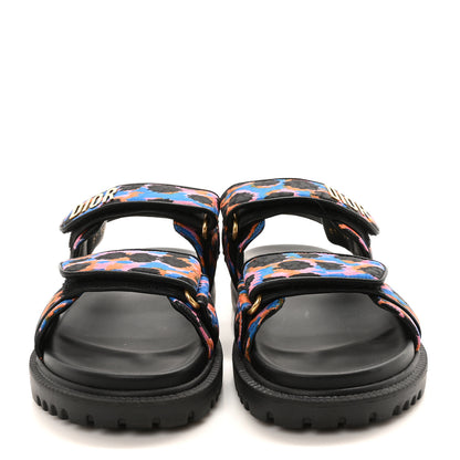 Christian Dior Technical Fabric Mizza Print Dioract Sandals 36 Multicolor 3 of 9