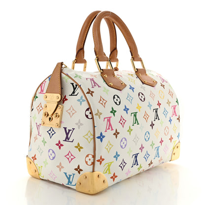 Louis Vuitton Monogram Multicolor Speedy 30 White 2 of 10