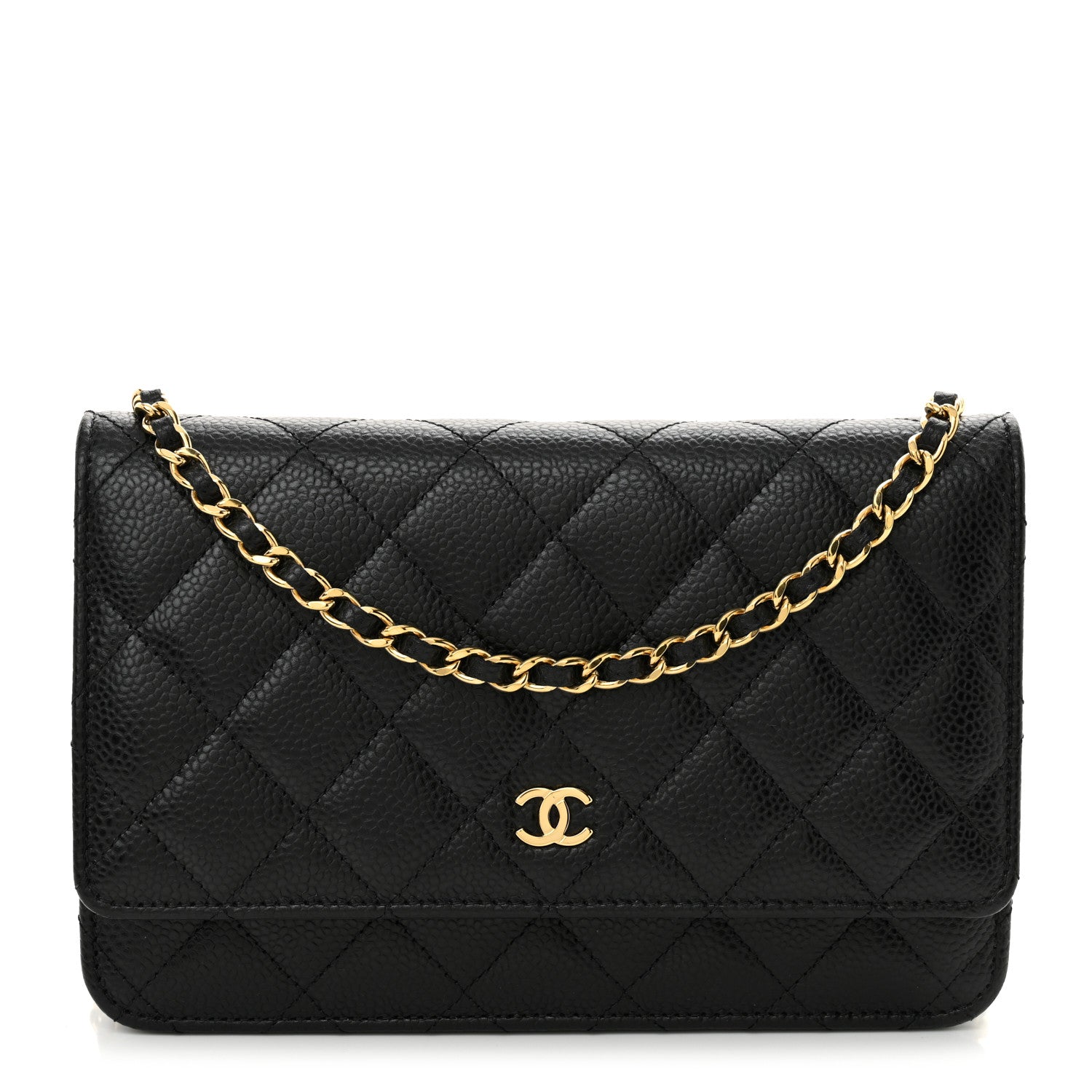 Chanel Caviar Quilted Wallet On Chain WOC Black 1 of 12