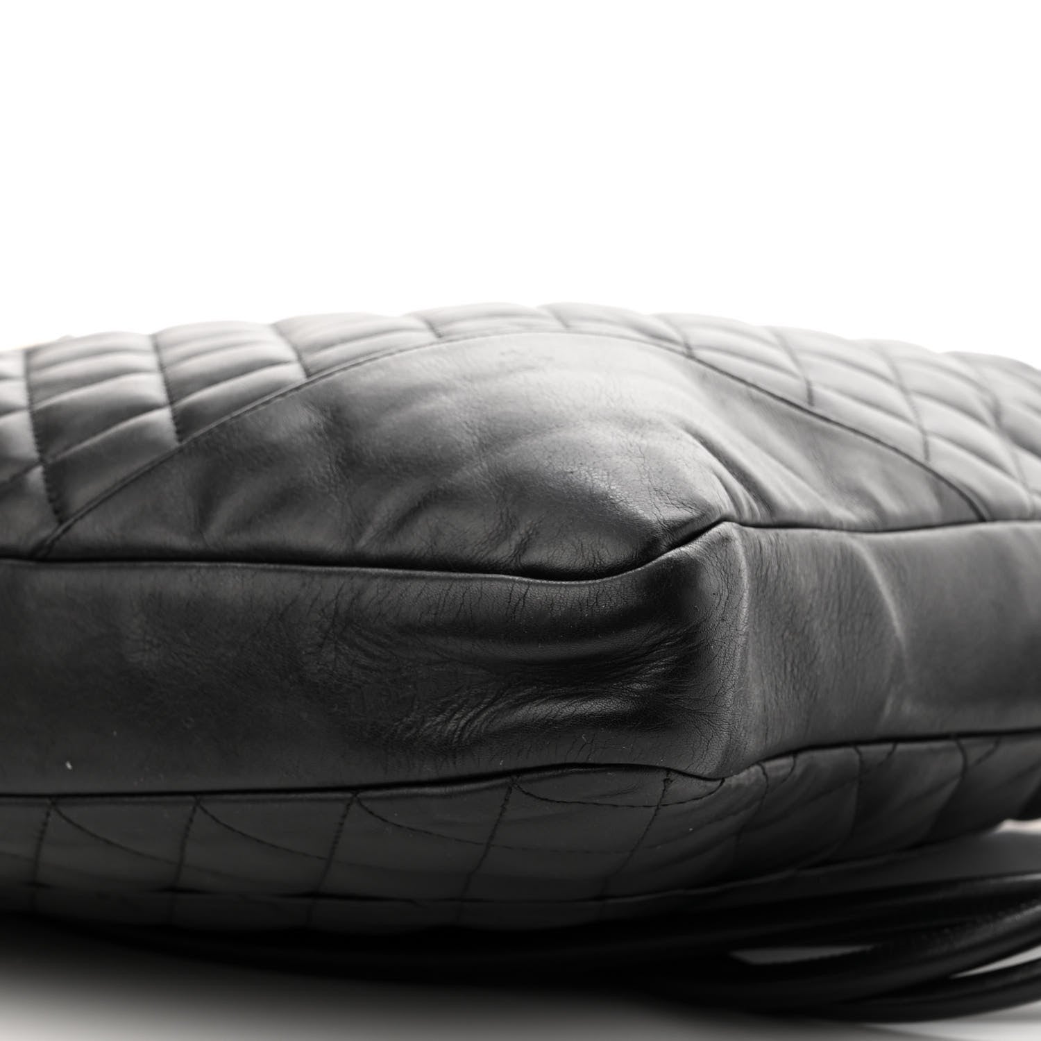 Chanel Calfskin Quilted Large Cambon Messenger Black White 10 of 12