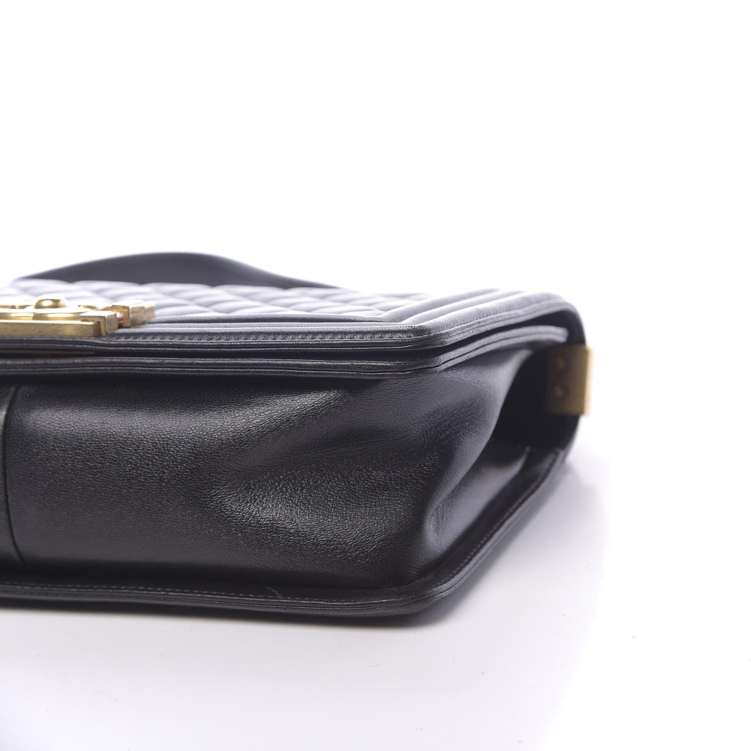 Chanel Lambskin Quilted Medium Boy Flap Black 14 of 14