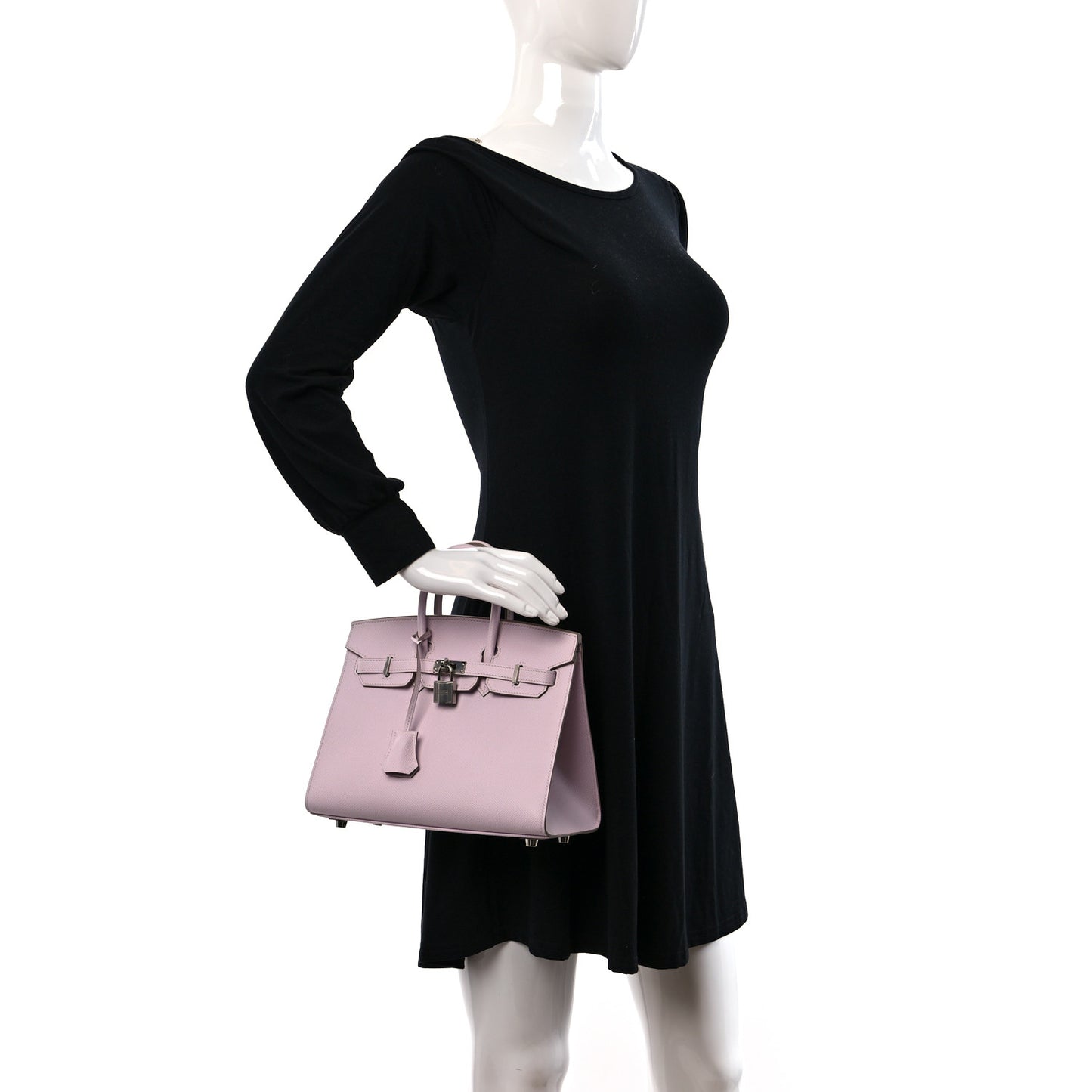 Epsom Birkin Sellier 25 Mauve Pale