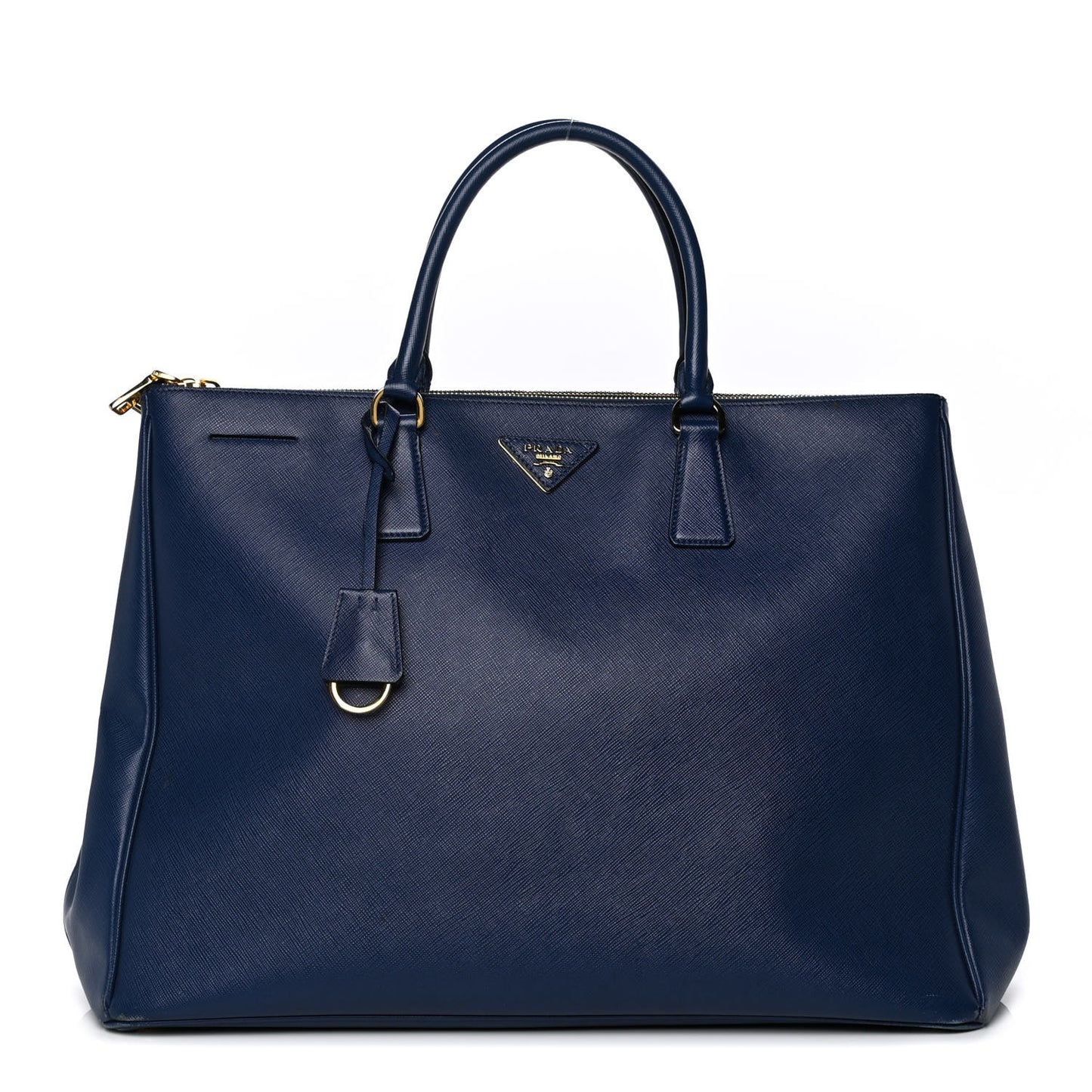 Saffiano Lux Extra Large Galleria Double Zip Tote Bluette