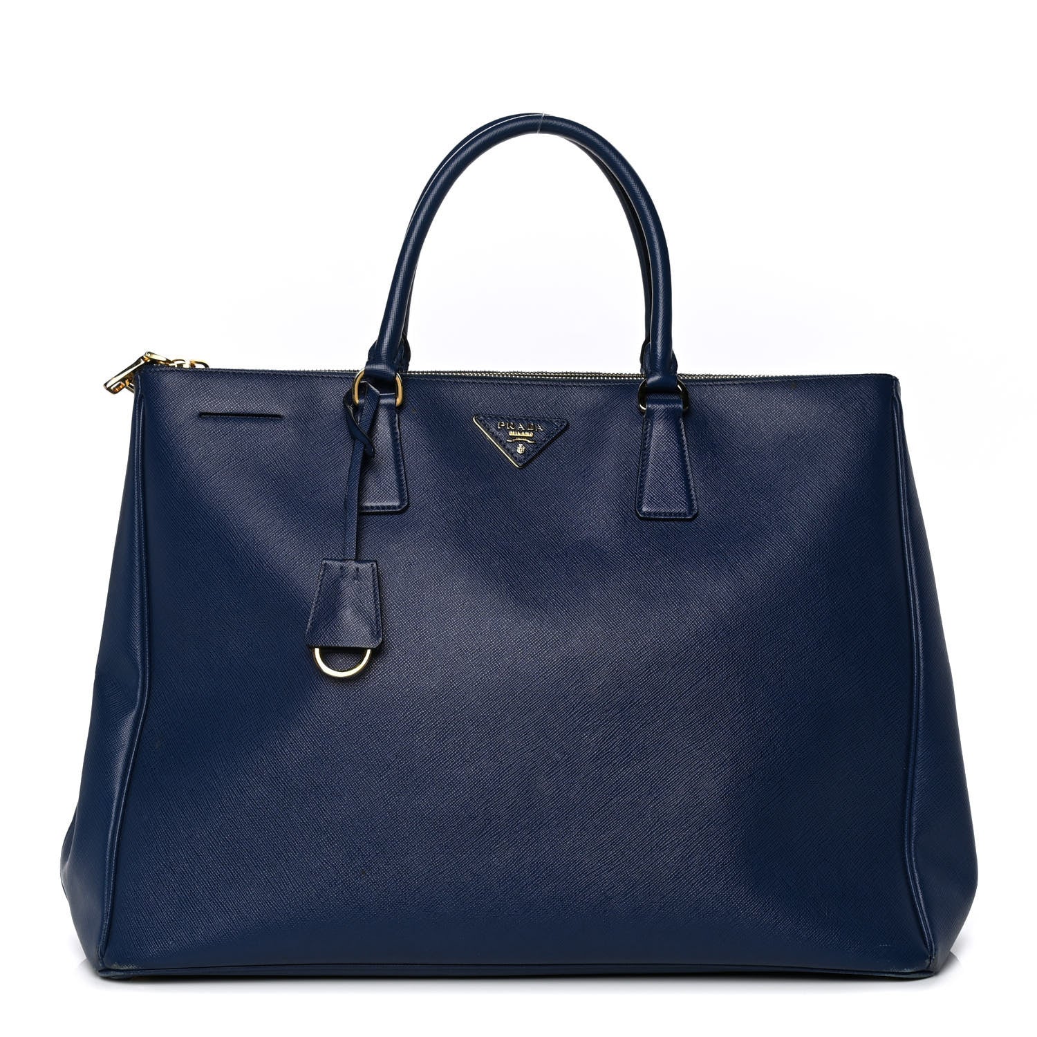 Prada Saffiano Lux Extra Large Galleria Double Zip Tote Bluette 1 of 15