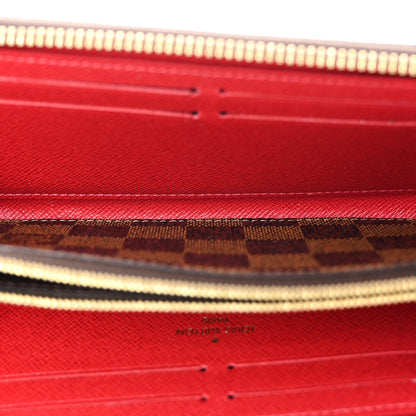 Louis Vuitton Damier Ebene Clemence Wallet Cherry 5 of 9